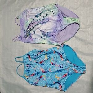 Girl's One Piece 10/12 Plus Swimsuit Bundle